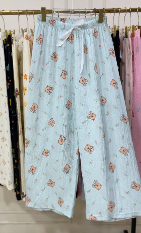 Summer Cute Print Loose Pyjamas